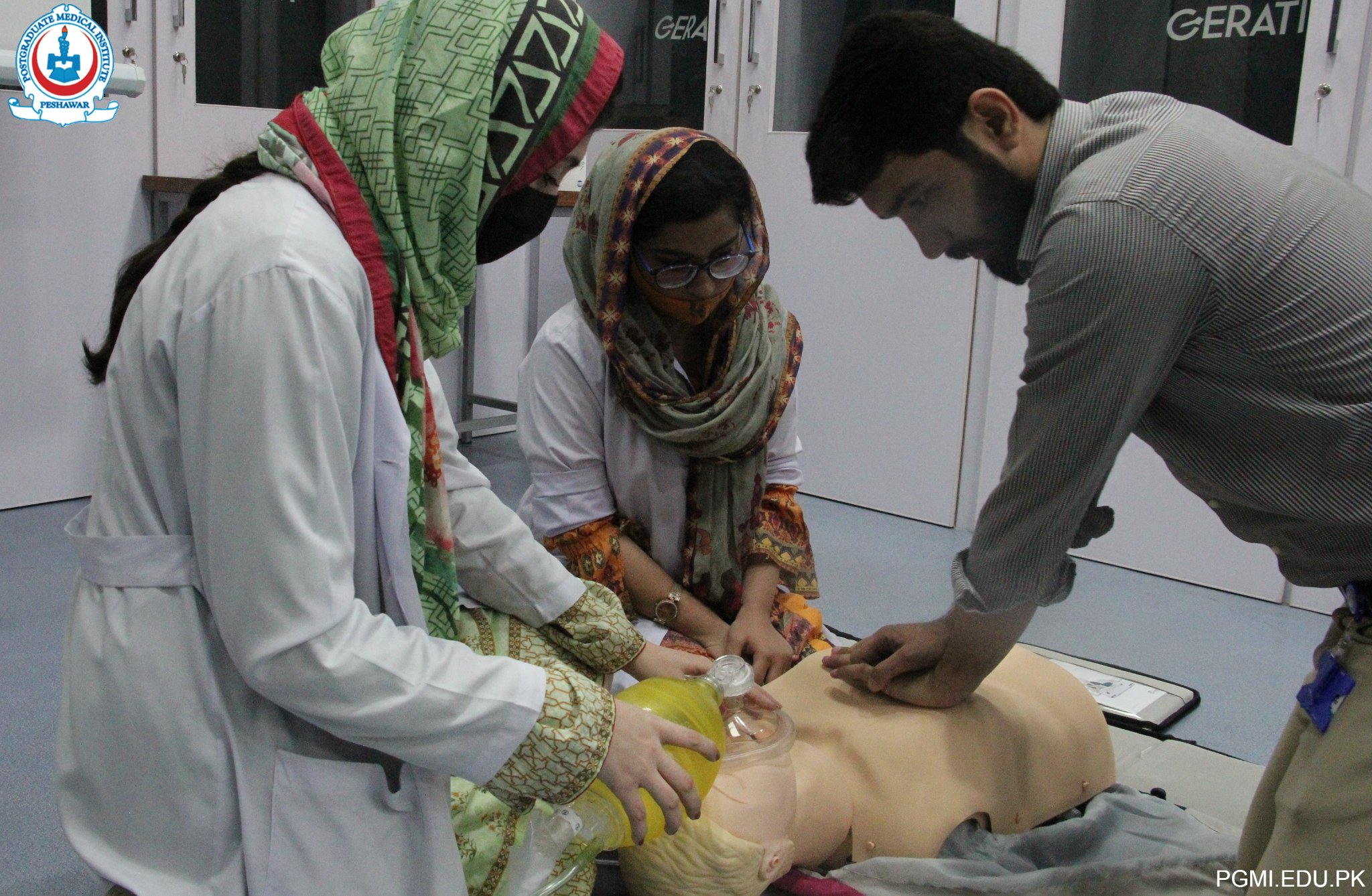 One-day Basic Life support (BLS) Program was Organized for the Newly Inducted House officers of the HMC Hospital at the Clinical Skill Lab, PGMI